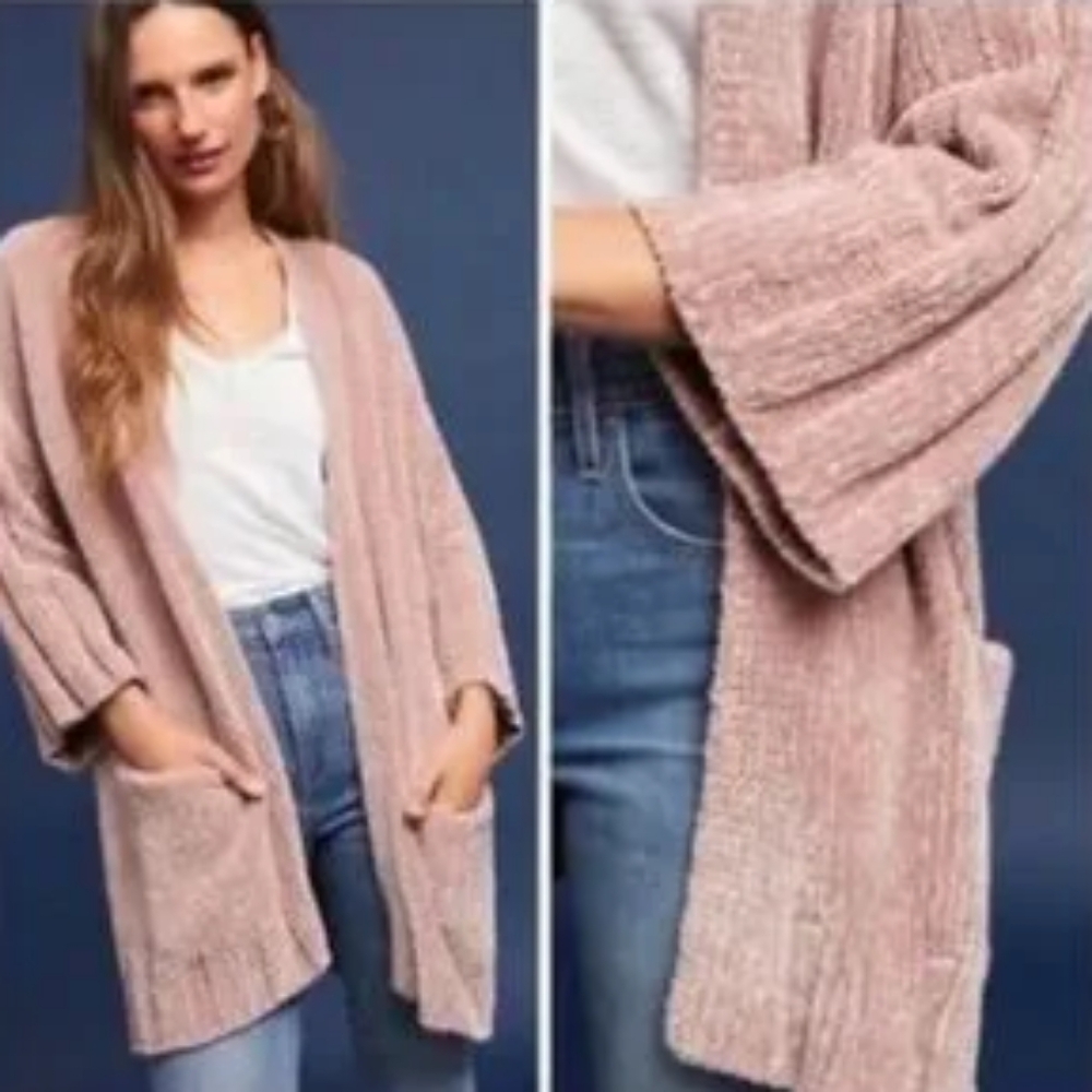 Moth "Lily Chenille Cardigan"